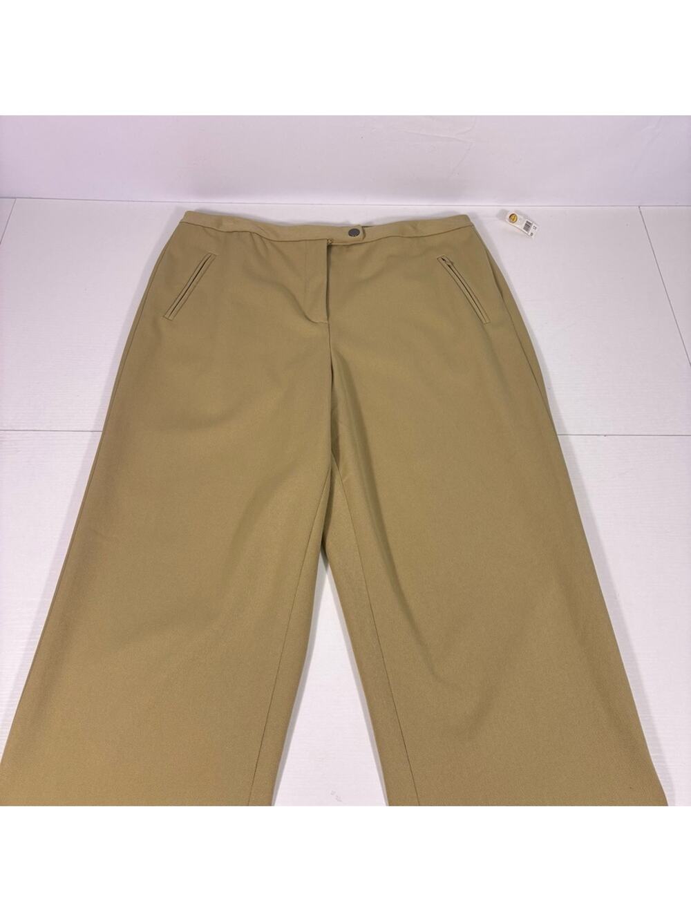 NWT Talbots Khaki Stretch Pants Size 12 1167